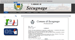 Desktop Screenshot of comune.secugnago.lo.it